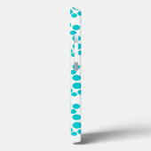 Blue Polka dot Case-Mate iPhone Hülle (Rückseite / Links)