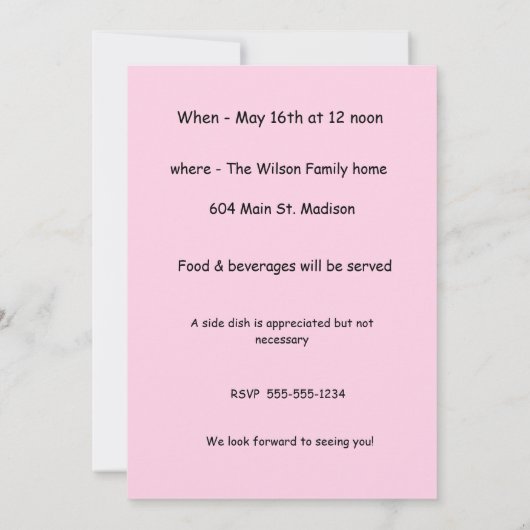 Blue Polka Dot Dackel Einladung (Rückseite)