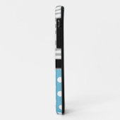 Blue Polka Dot Fade Zebra Print iPhone 5 Fall Case-Mate iPhone Hülle (Hinten/Links)