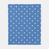 Blue Polka dot Fleecedecke (Vorderseite)