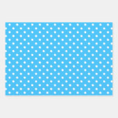 Blue Polka Dot Geschenkpapier Set (Vorderseite 3)