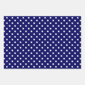 Blue Polka Dot Geschenkpapier Set (Vorderseite 2)