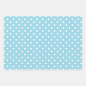Blue Polka Dot Geschenkpapier Set (Vorderseite)