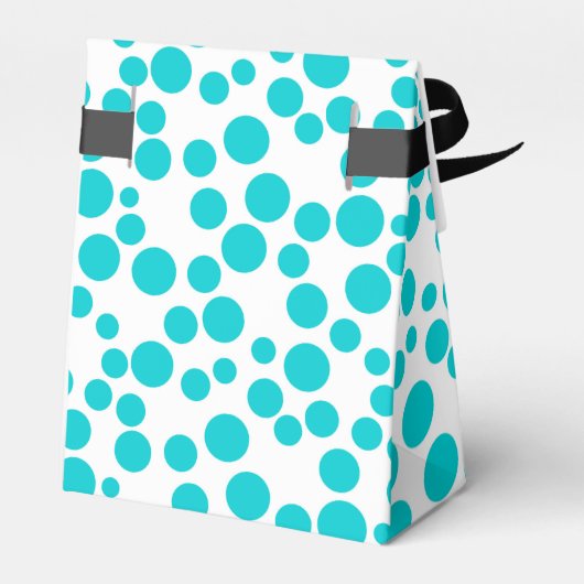 Blue Polka dot Geschenkschachtel (Rückseite)