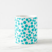 Blue Polka dot Kaffeetasse (Mittel)