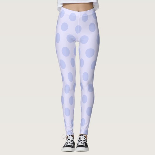 Blue Polka Dot Leggings (Vorderseite)