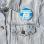 Blue Polka Dot Mommy zum Baby Shower Button (Beispiel)