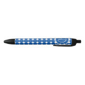 Blue Polka Dot Monogram Kugelschreiber (Unterseite)