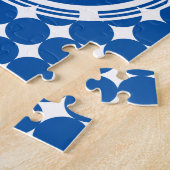 Blue Polka Dot Monogram Puzzle (Seite)