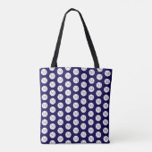 Blue Polka Dot Monogram Tasche (Rückseite)