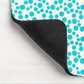 Blue Polka dot Mousepad (Ecke)