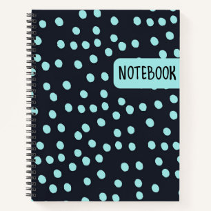Blue Polka Dot Notizblock