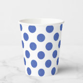 Blue Polka Dot Pappbecher (Links)