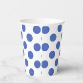 Blue Polka Dot Pappbecher (Rechts)