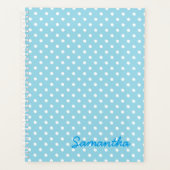Blue Polka Dot Planer (Vorderseite)