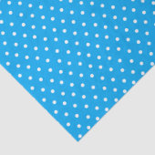 Blue Polka Dot Seidenpapier (Detail)