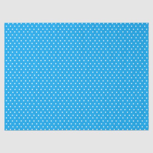 Blue Polka Dot Seidenpapier (Vorderseite)