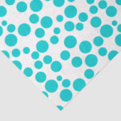 Blue Polka dot Seidenpapier (Ausschnitt)