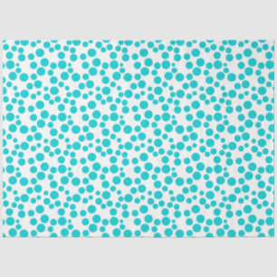 Blue Polka dot Seidenpapier