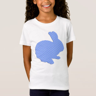 Blue Polka Dot Silhouette Ostern Sonniges Shirt