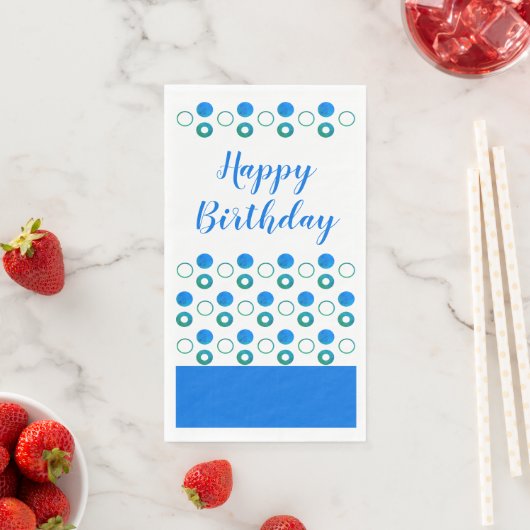 Blue Polka-dot Stylish Serviette (Beispiel)