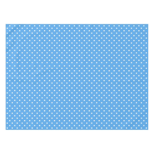 Blue Polka Dot Tischdecke (Vorderseite (Horizontal))