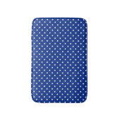 Blue Polka Dots Bath Mat Badematte (Vorderseite Vertikal)
