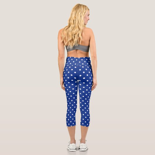 Blue Polka Dots Capris (Rückseite)