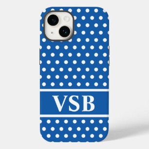 Blue Polka Dots Case-Mate iPhone 14 Hülle