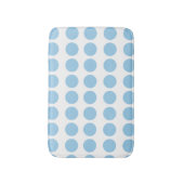 Blue Polka Dots Design Badematte (Vorderseite Vertikal)
