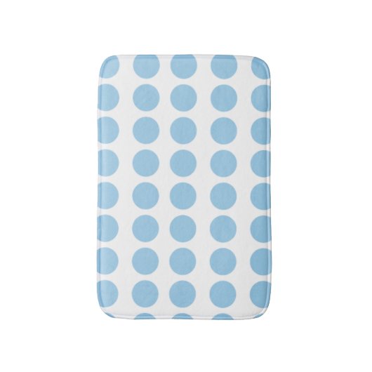 Blue Polka Dots Design Badematte (Vorderseite Vertikal)