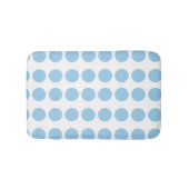 Blue Polka Dots Design Badematte (Vorderseite)