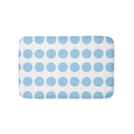 Blue Polka Dots Design Badematte
