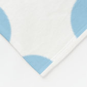 Blue Polka Dots Design Fleecedecke (Ecke)