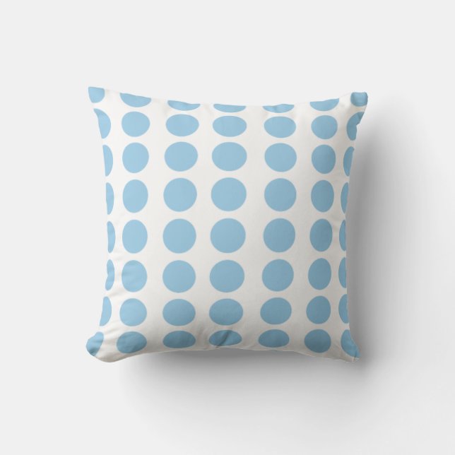 Blue Polka Dots Design Kissen (Vorderseite)