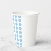 Blue Polka Dots Design Pappbecher (Links)