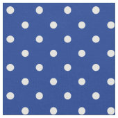 Blue Polka Dots Fabric Stoff (Nahaufnahme)