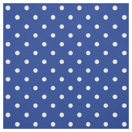 Blue Polka Dots Fabric Stoff (Muster)