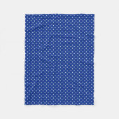 Blue Polka Dots Fleece Blanket (Vorderseite)