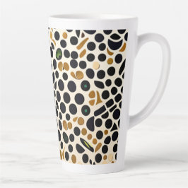 Blue Polka Dots: Gold und Smaragde Akzente Milchtasse