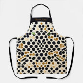 Blue Polka Dots: Gold und Smaragde Akzente Schürze (Vorderseite)