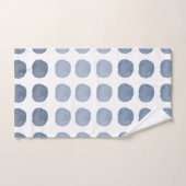 Blue Polka Dots Gradient Happy Niedlich Art Badhandtuch Set (Handtuch)