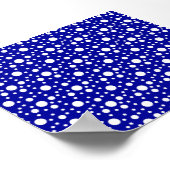 Blue Polka Dots herunterladen Poster (Ecke)
