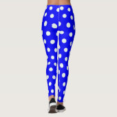 Blue Polka Dots Leggings (Rückseite)