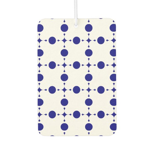 Blue Polka Dots, Polka Dot Pattern, Dots Autolufterfrischer (Vorderseite)