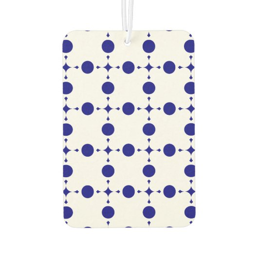 Blue Polka Dots, Polka Dot Pattern, Dots Autolufterfrischer (Rückseite)
