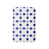 Blue Polka Dots, Polka Dot Pattern, Dots Badematte (Vorderseite Vertikal)