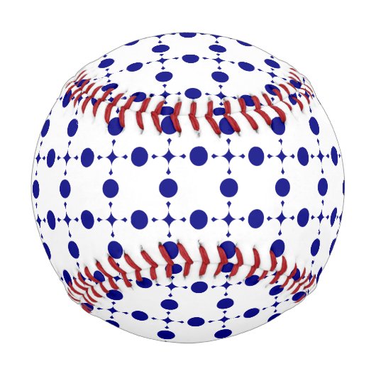 Blue Polka Dots, Polka Dot Pattern, Dots Baseball (Rückseite)