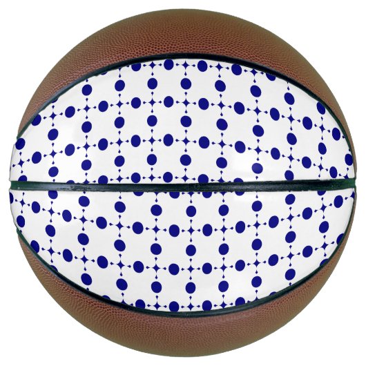 Blue Polka Dots, Polka Dot Pattern, Dots Basketball (Vorderseite)