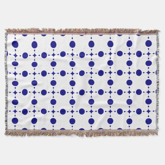 Blue Polka Dots, Polka Dot Pattern, Dots Decke (Vorderseite)